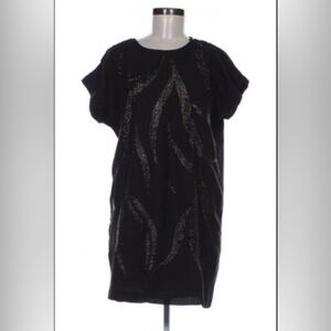 Vero Moda | NWT short sleeve black sequin detail dress | size M